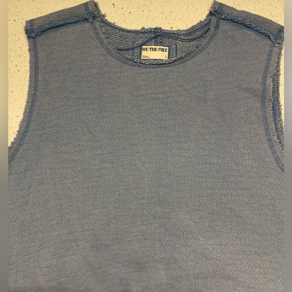We The Free So Easy Muscle Tee In True Indigo Size S - Picture 10 of 12